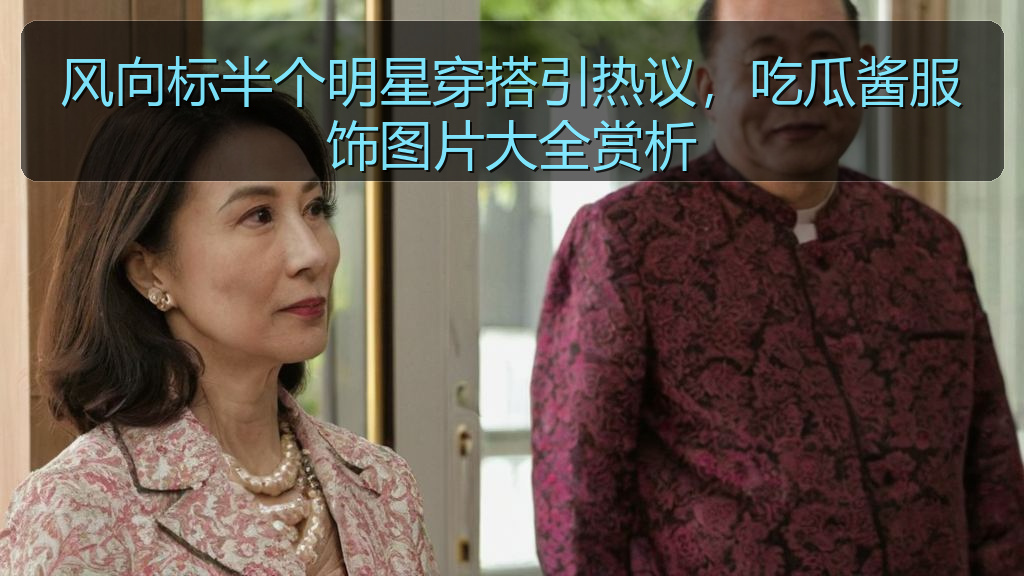 风向标半个明星穿搭引热议，吃瓜酱服饰图片大全赏析